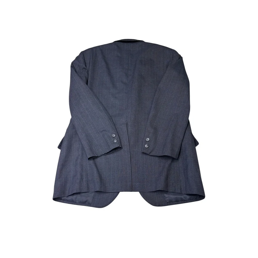 Vtg Brooks Brothers Makers Mens Navy Pinstripe Brooks-Blend 41R Blazer Sport USA